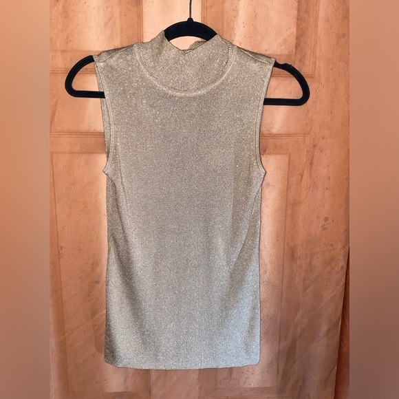 Chico’s Mock Tank Dazzling Gold - Picture 2 of 3